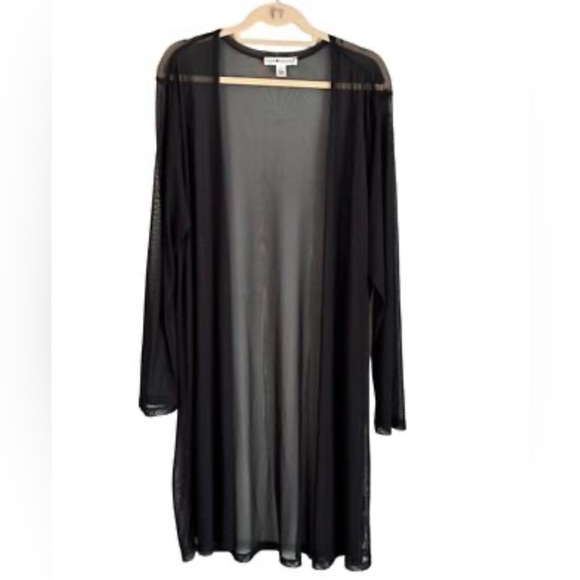 Eye Candy Black Sheer Robe - Picture 6 of 10